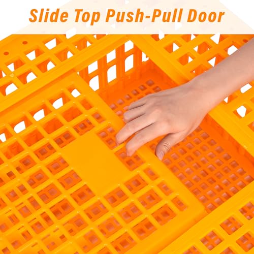 2PCS Plastic Poultry Carrier Crate, 29.5 x 21.7 x 13 Inch Z376427