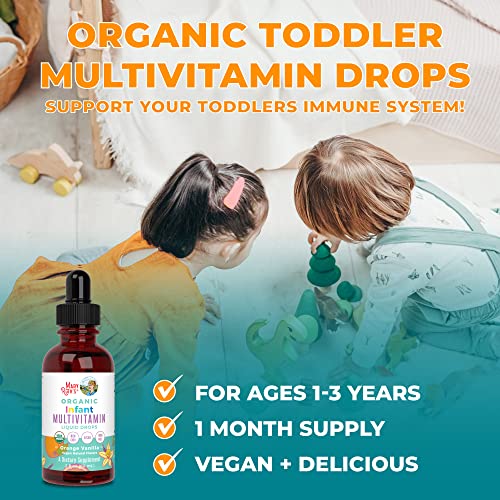 Multivitamin & Multimineral with Iron Liquid Drops for Kids Ages 1-3, 2 Fl Oz P6494