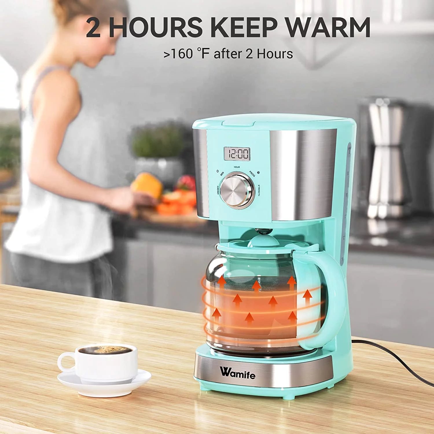 12-Cup Programmable Coffee Maker with Timer R78744