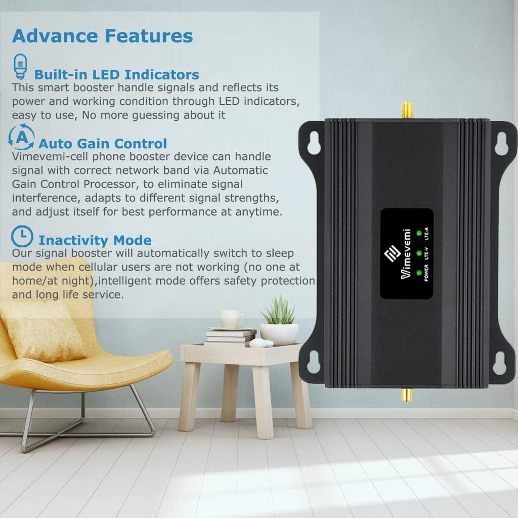 4G LTE 5G Cell Phone Signal Booster for Home 4000sqft S5218