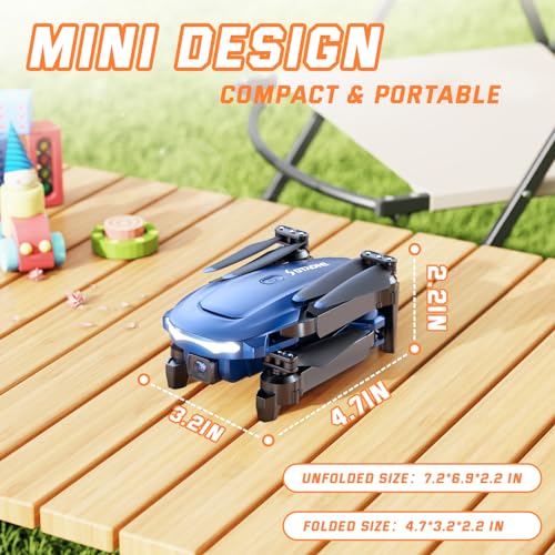 FPV Drone with Camera 1080P and 2 Batteries, Mini Foldable RC Quadcopter U6671