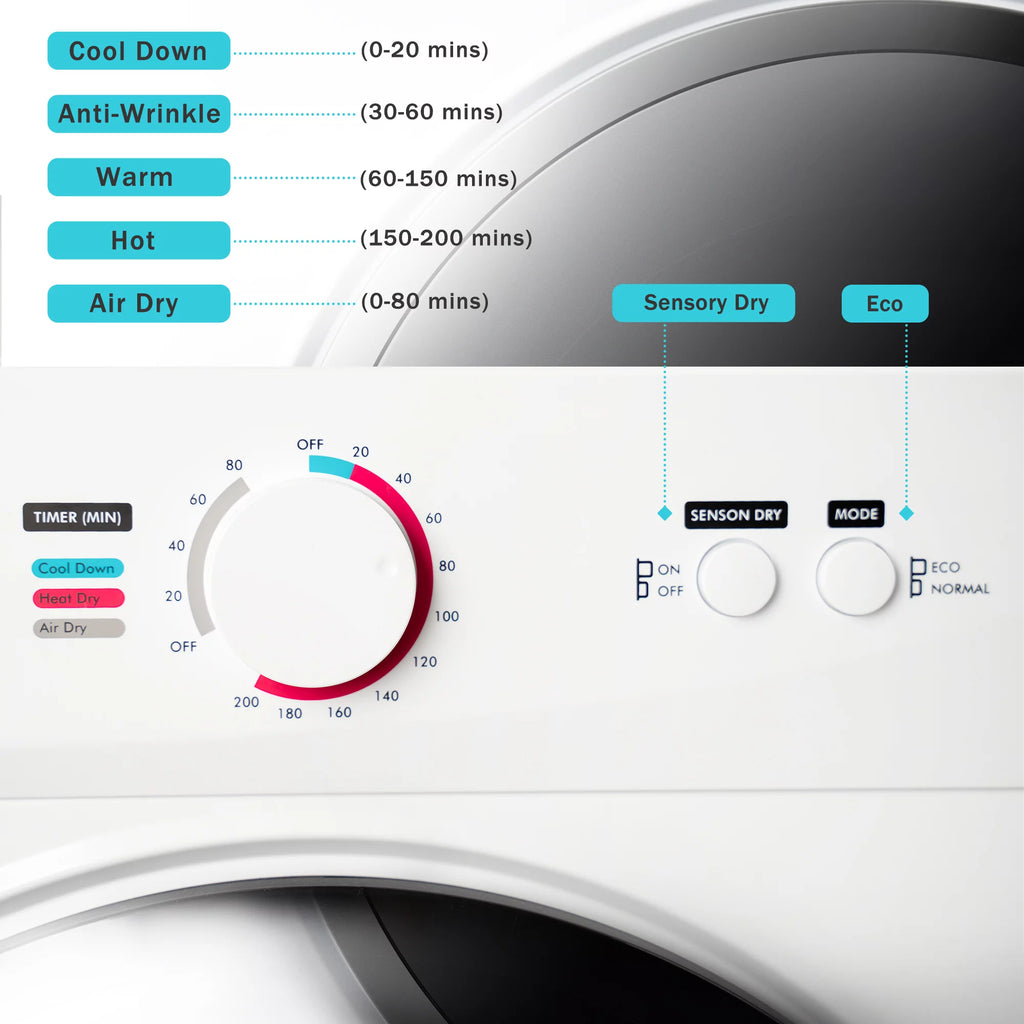 Portable Electric Clothes Dryer, 6.6 LBS, Stainless Steel F477756