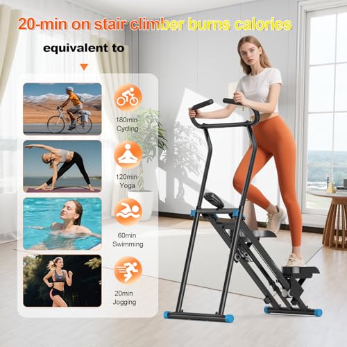 Compact Vertical Stepping Exercise Equipment with LCD Monitor V284