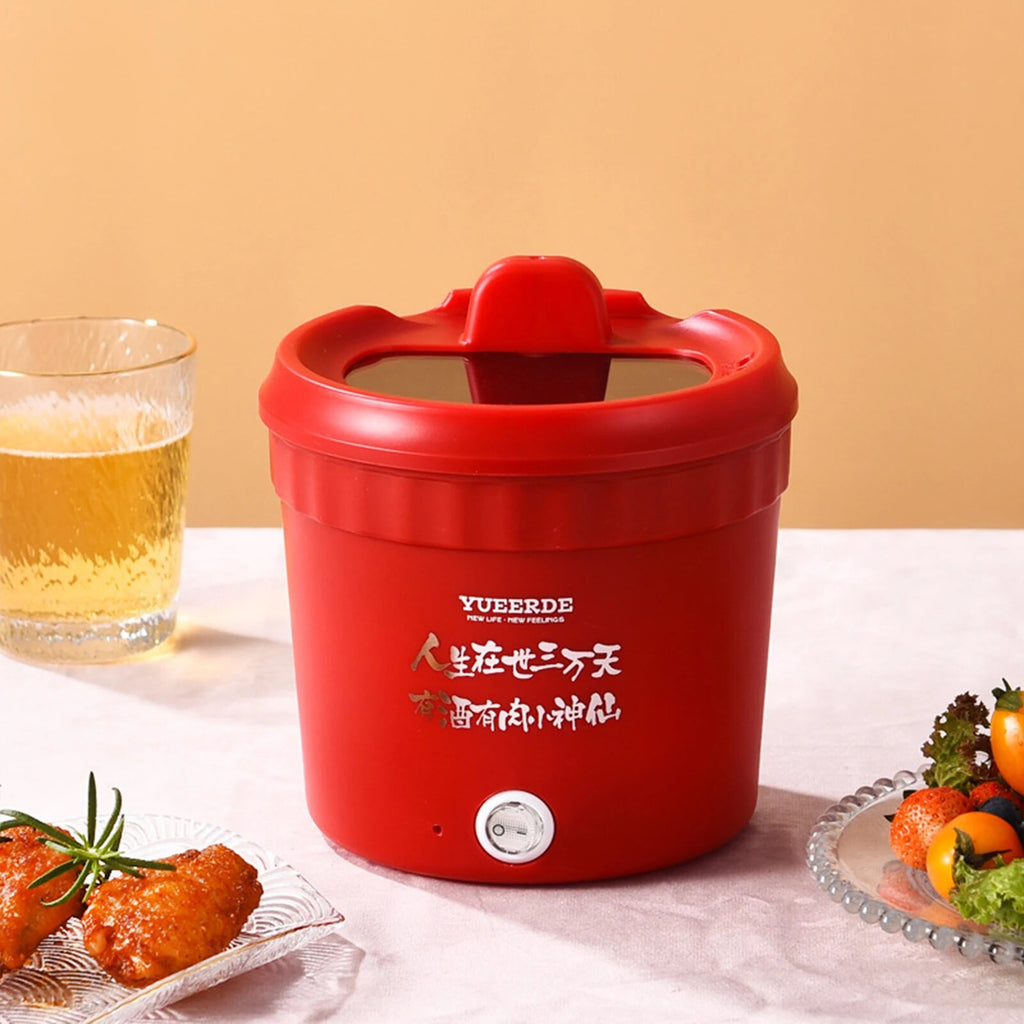 Large Purple Non-Stick Electric Cooking Pot U9493