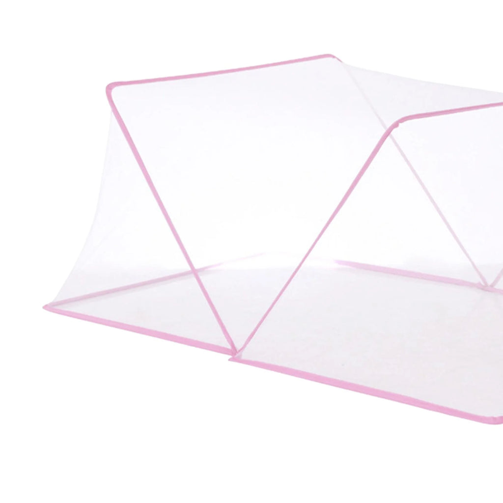 Pink 190x160x80cm Collapsible Bed Canopy M52013