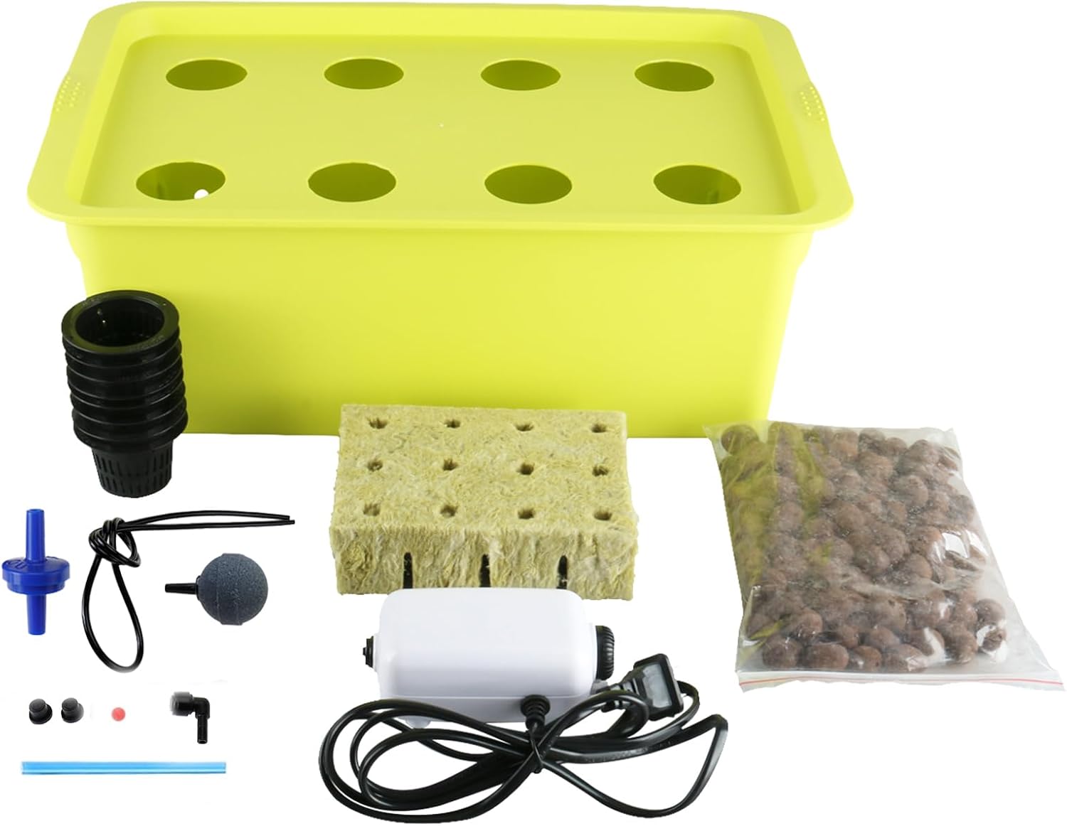 Medium Size 6 Plant Sites Hydroponic System Growing Kit with Air Pump I650583