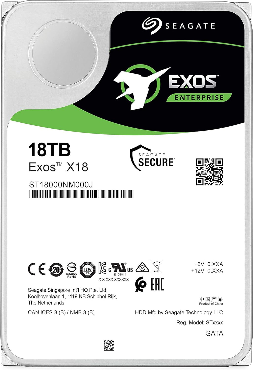 18TB Enterprise HDD 3.5 Inch SATA 7200 RPM H2358