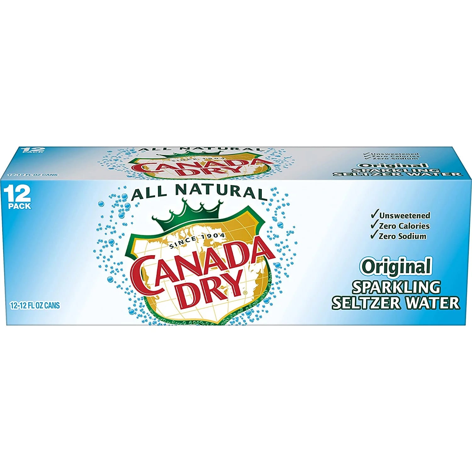 12 oz. Cans Sparkling Seltzer Water (Pack of 12) J5018