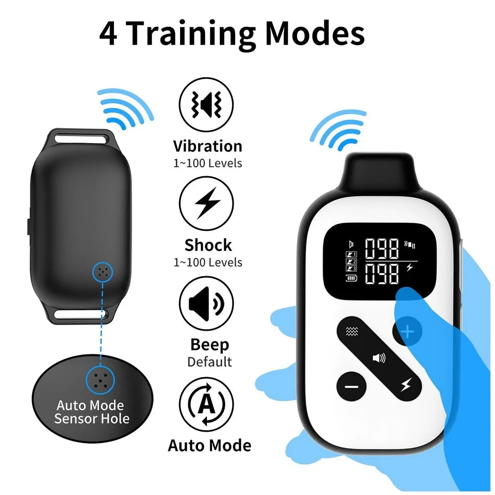 Dog Training Collar with Remote, Shock, Beep, Vibration R918912