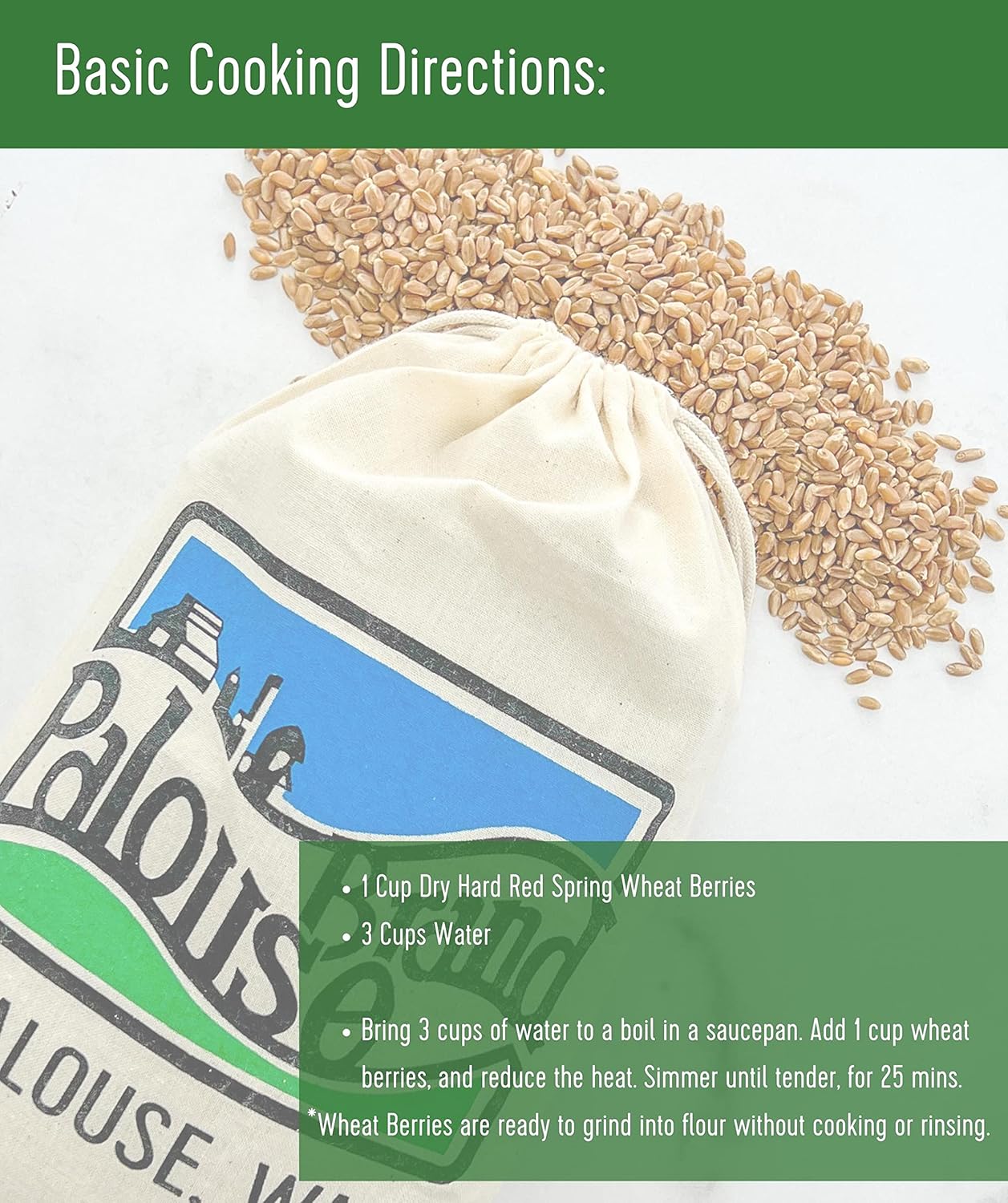 25 LBS Hard Red Spring Wheat Berries E326