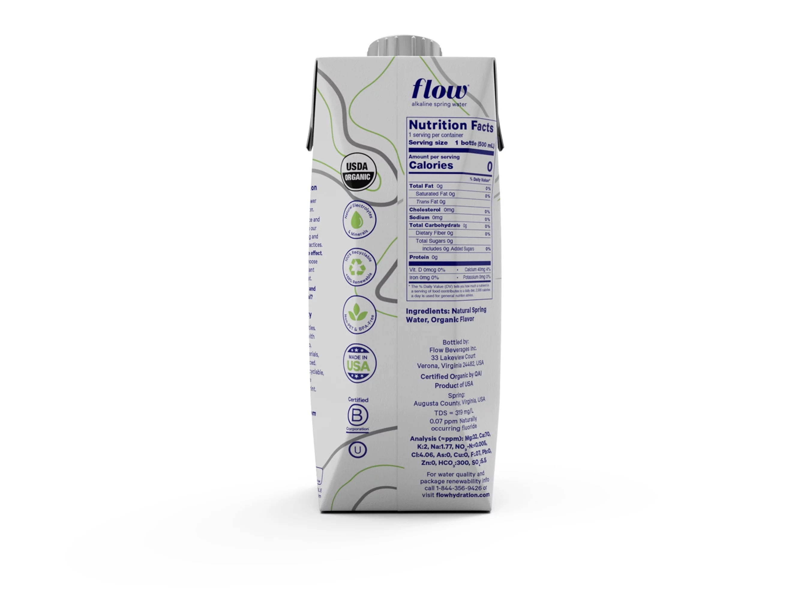 16.9 fl oz 12 Pack Alkaline Spring Water V8576