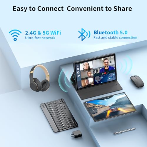 10 inch Android 14 Tablet with Keyboard, 12GB RAM 128GB ROM, Black Y31609