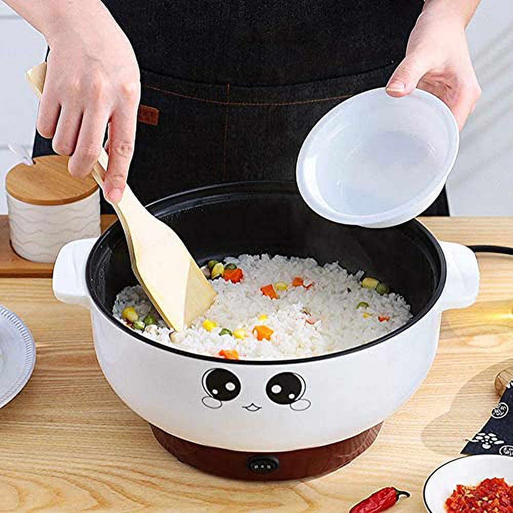 4-In-1 Electric Stainless Steel Non-Stick Hot Pot Cooker 2.3L Portable Skillet Grill Pan P520