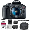 Canon EOS Rebel T7 DSLR Camera with 18-55mm Lens (5 Items) O856