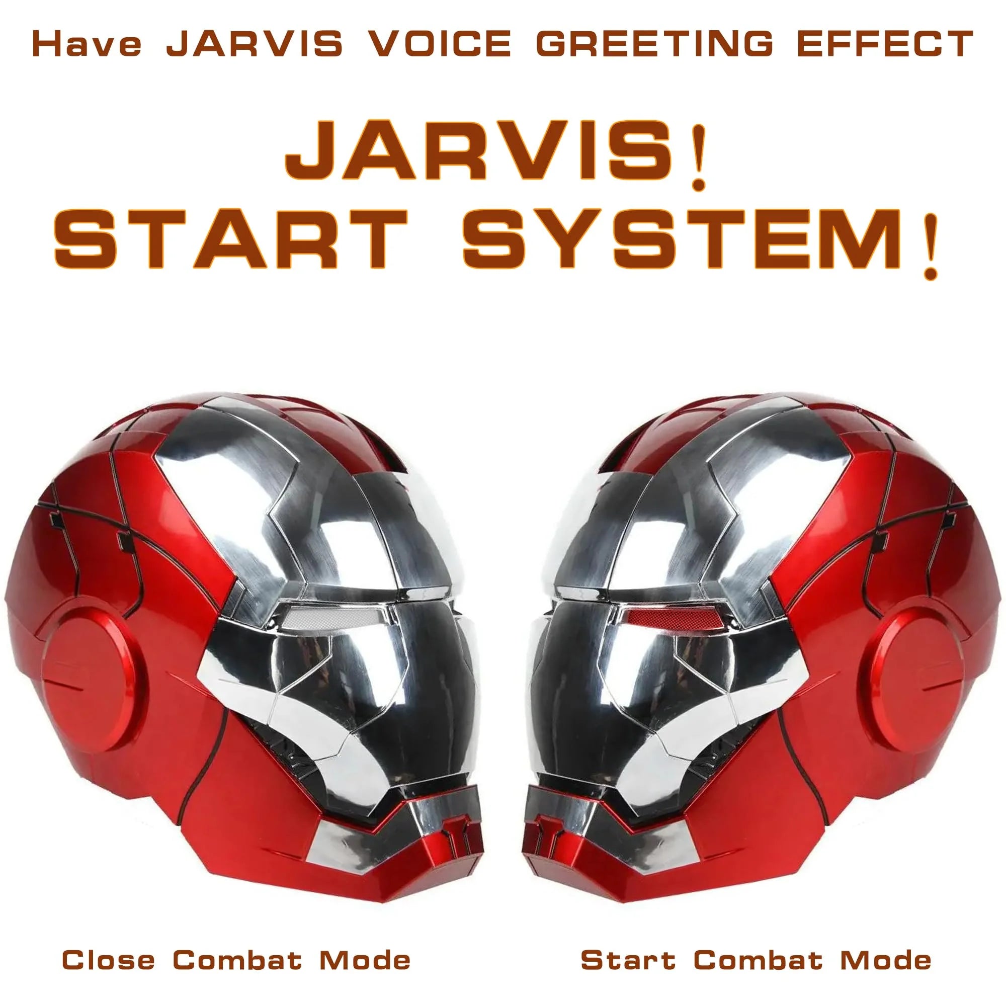 Silver Electronic LED Mask Helmet D9970