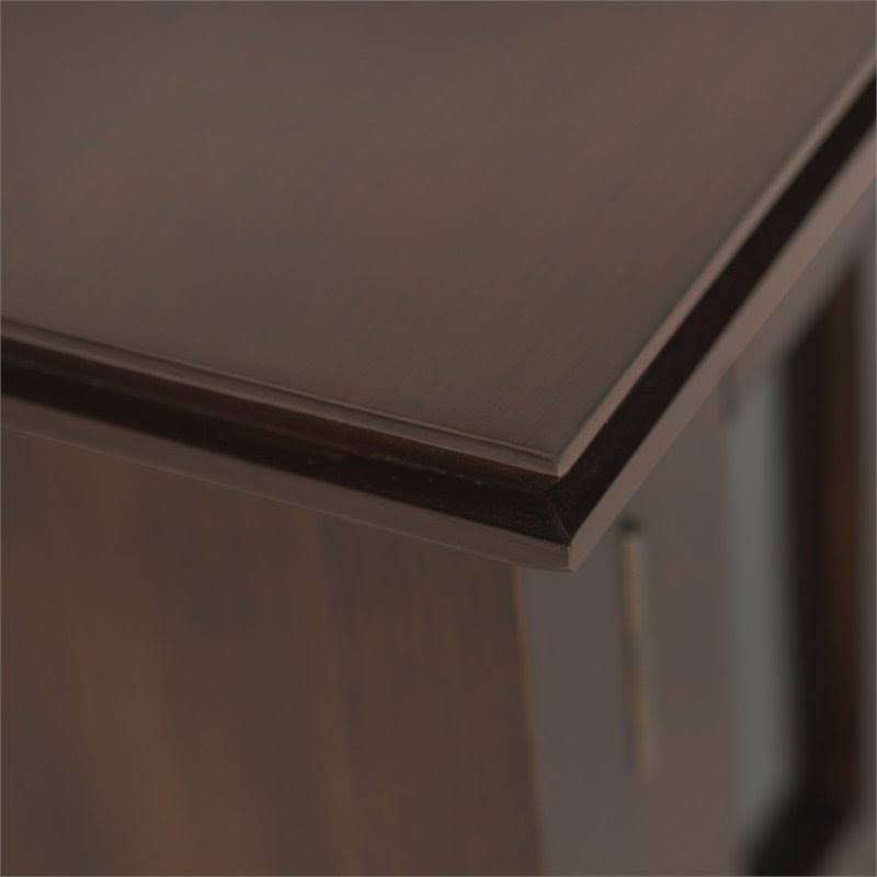 Solid Wood TV Media Stand in Russet Brown X701815