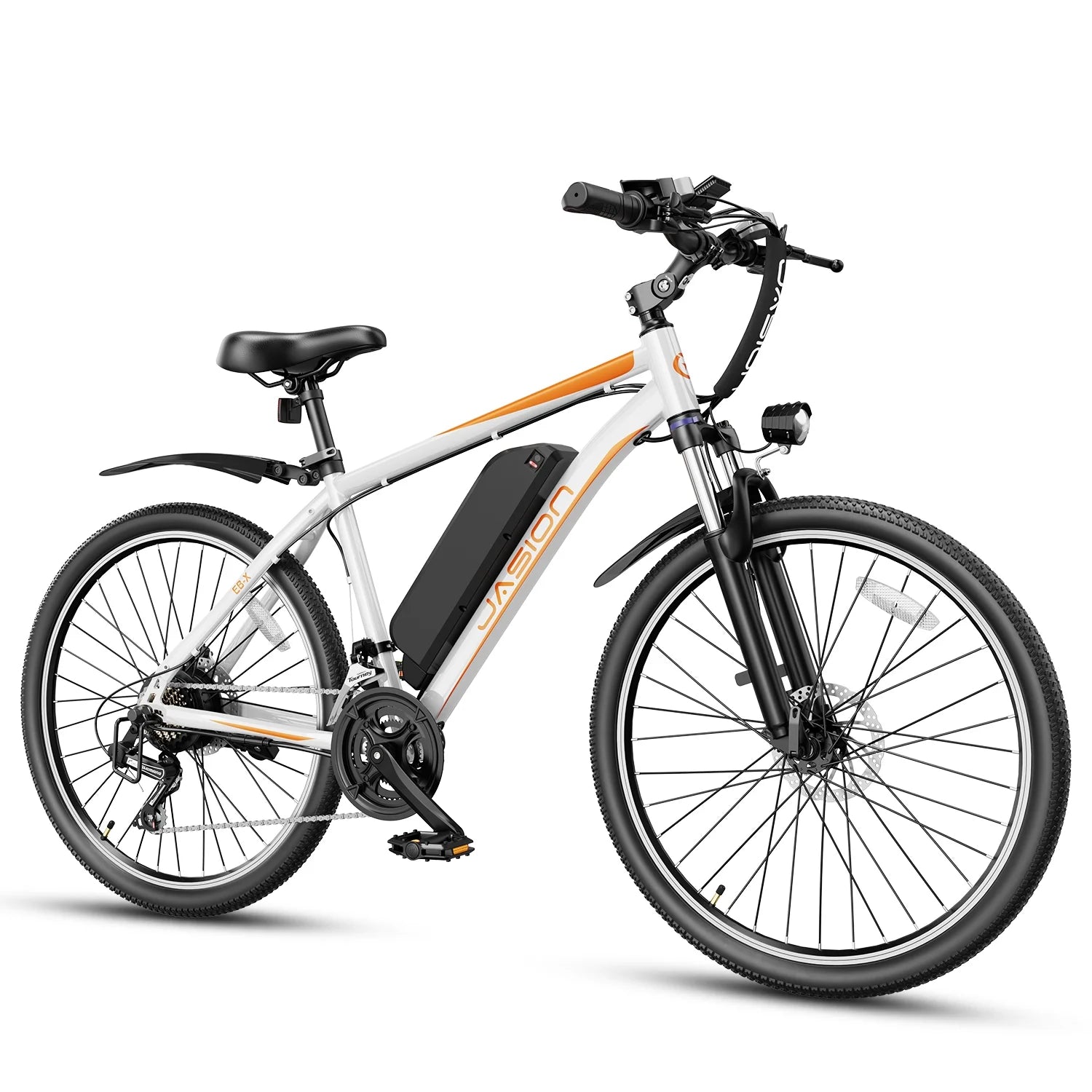 26 Electric Bike with 500W Brushless Motor, 36V 12.5Ah Removable Battery, 21 Speed Gear, Front Fork Suspension E163