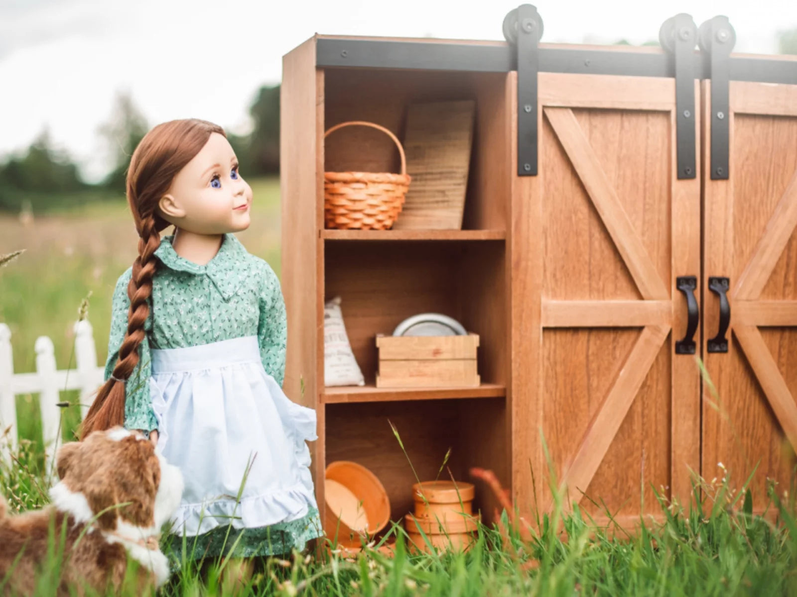 Brown Wooden Storage Trunk F1701