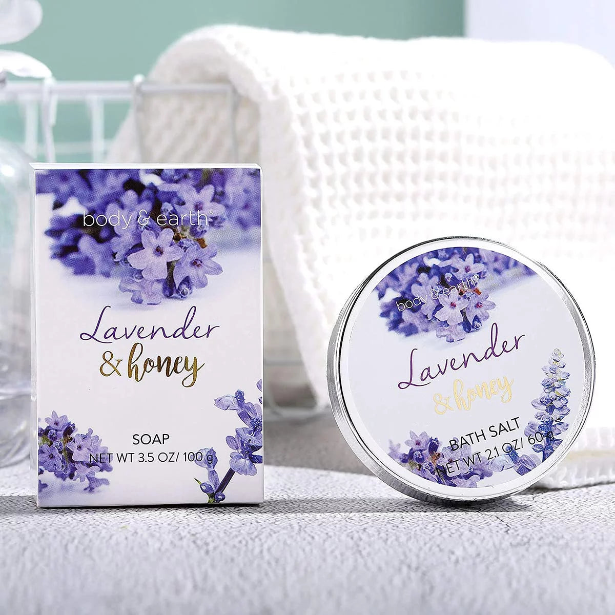 8 Pcs Lavender and Honey Spa Gift Sets O112249