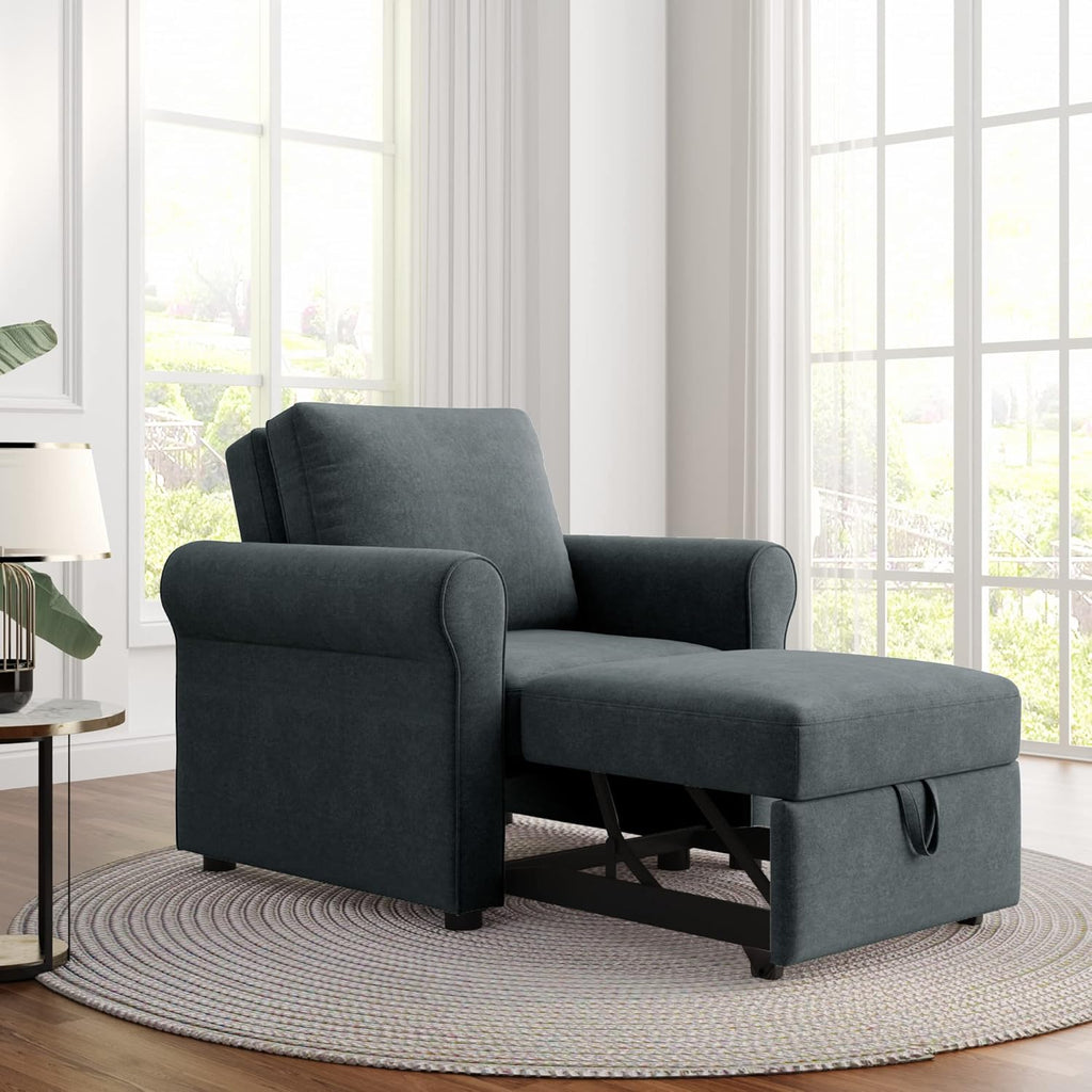 Deep Blue 3-in-1 Convertible Sofa Bed Chair Z641074