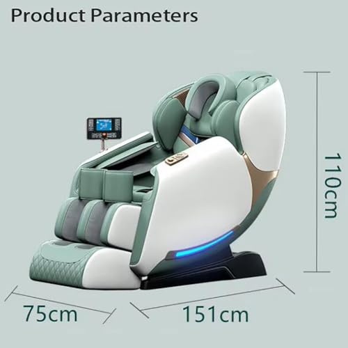 Green 3D Zero Gravity Massage Chair with Bluetooth Speaker R642523