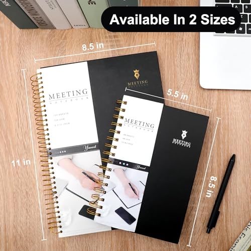 Pink Hardcover Leather Meeting Notebook J67774