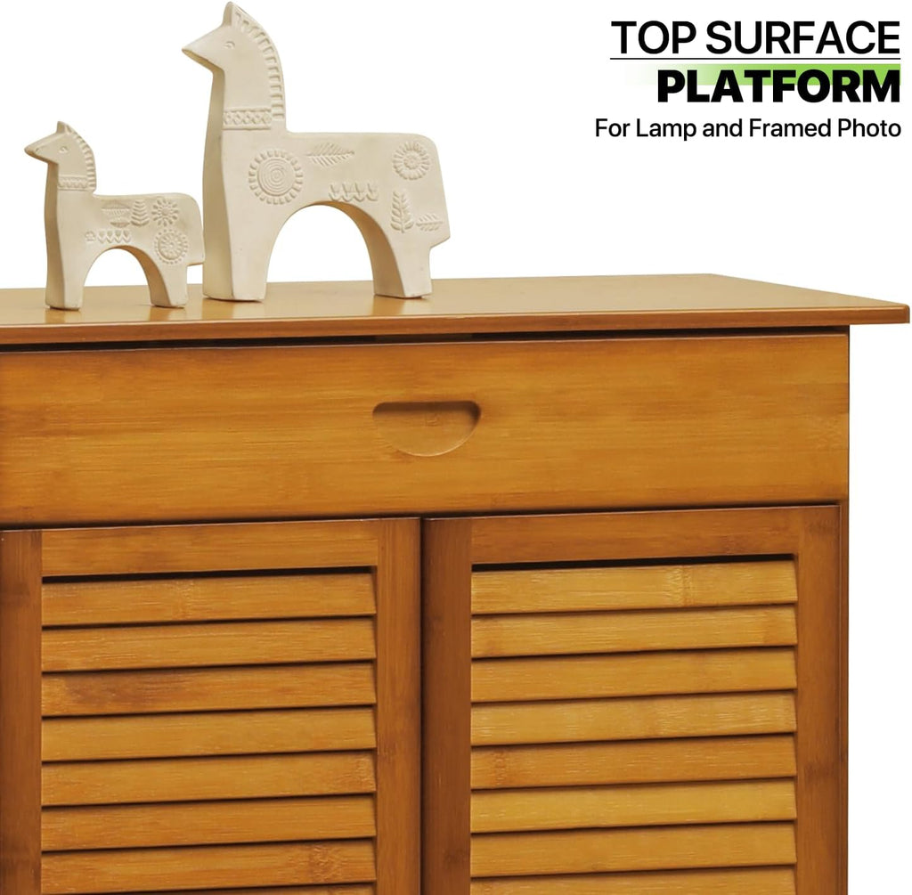Bamboo 7-Tier Shoe Organizer with Drawer H45120