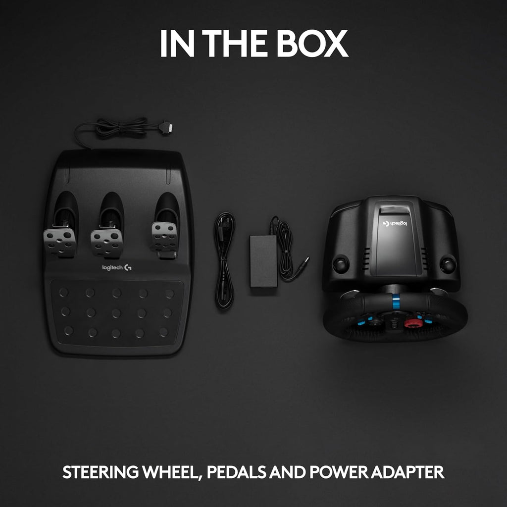 Black Leather Steering Wheel with Floor Pedals I175499