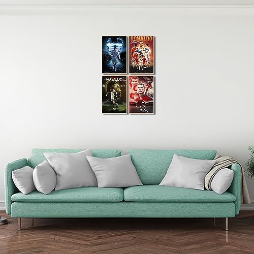 Set of 4 Unframed Canvas Wall Posters 08 in. X 12 in. O940