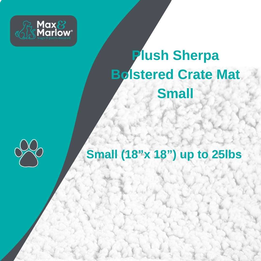 Plush Sherpa Bolstered Crate Mat Dog Cat Bed B234660