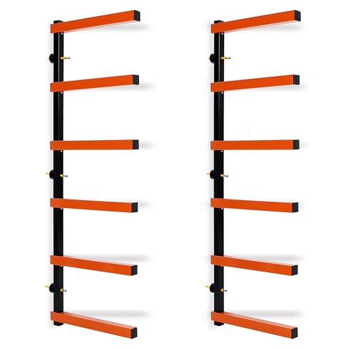 6 Levels Steel Wall Mounted Lumber Storage Rack L765