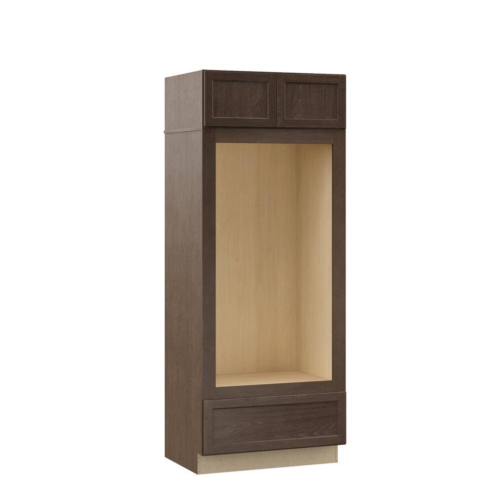 Double Oven Kitchen Cabinet in Brindle V70455