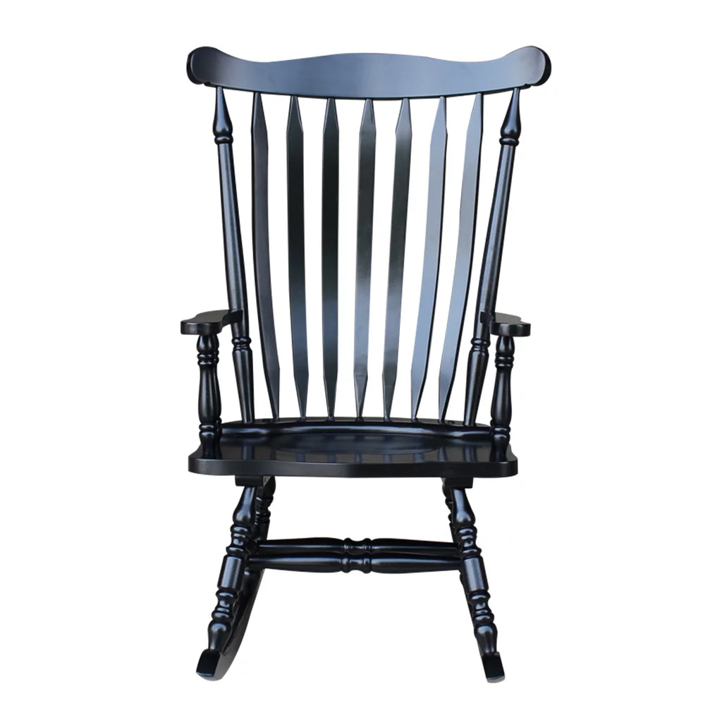 Antique Black Rocking Chair O327