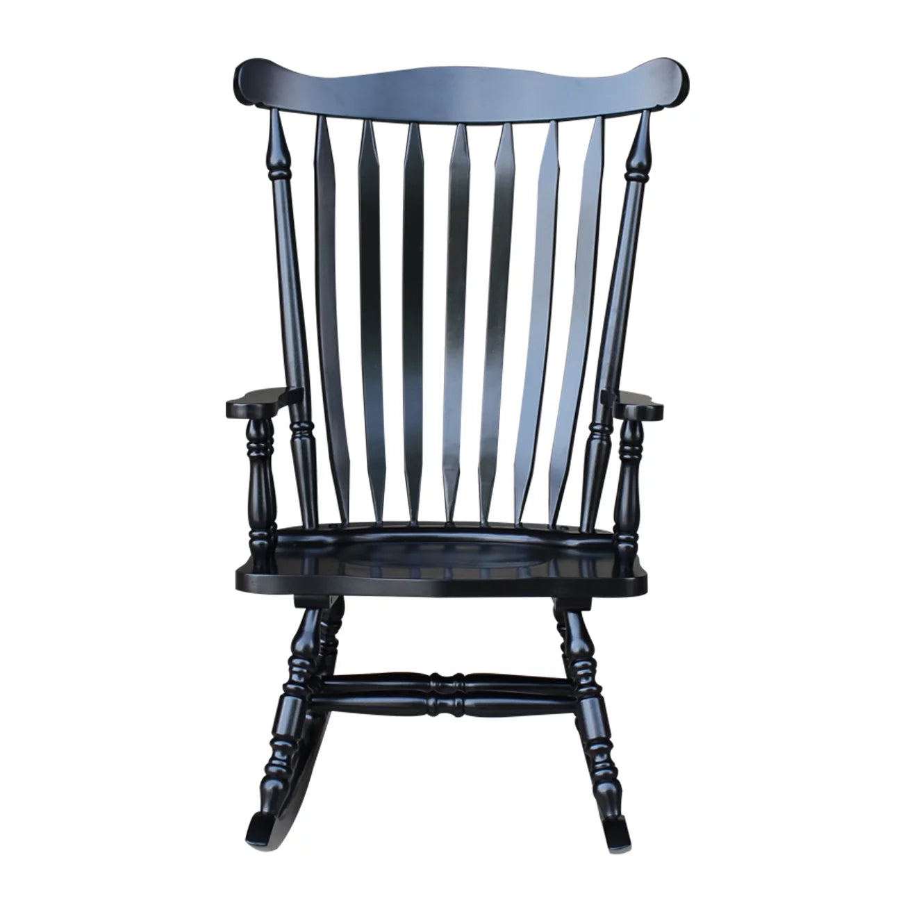 Antique Black Rocking Chair O327