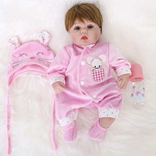 16 inch Silicone Vinyl Reborn Baby Doll Q262