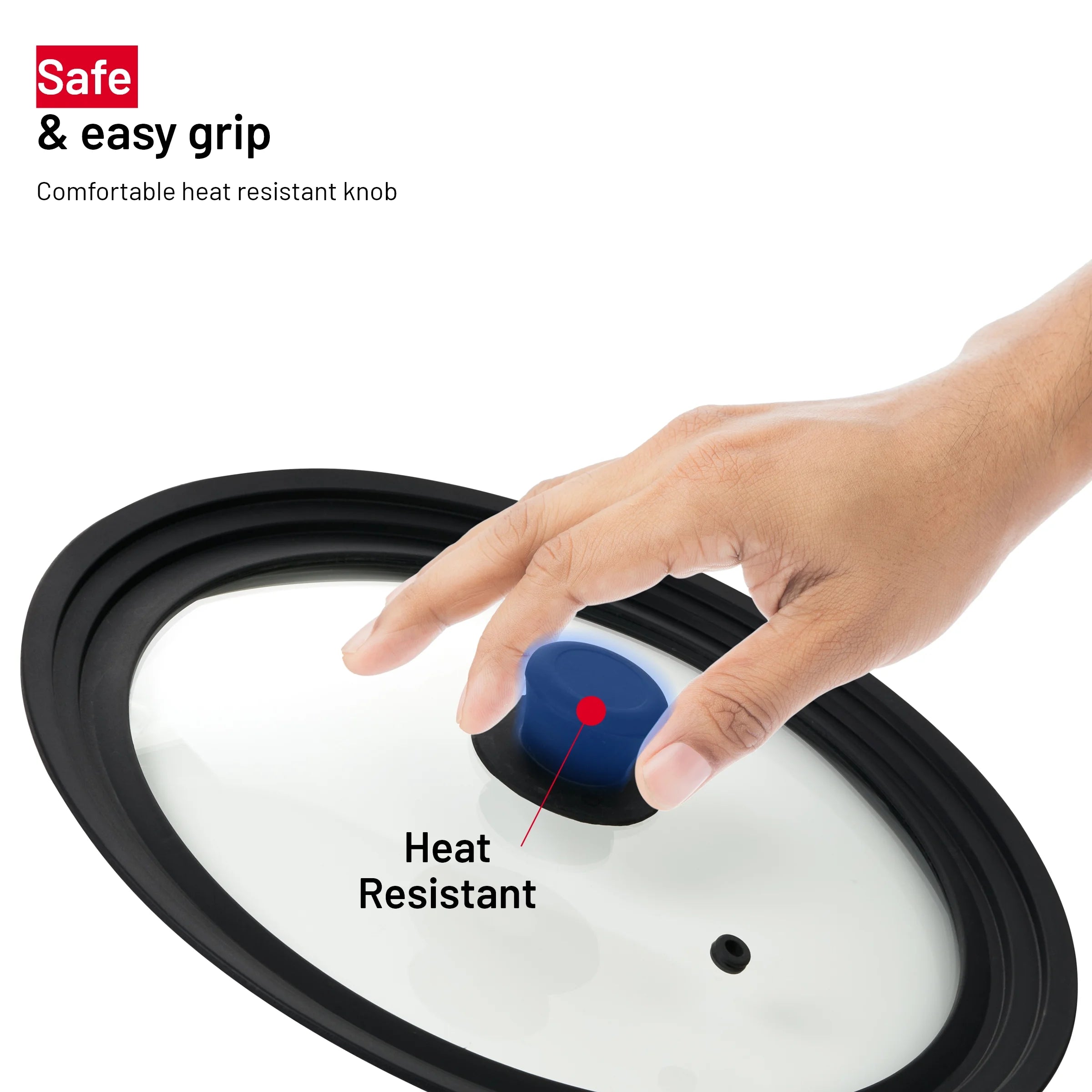 Vented Tempered Glass Cookware Lid P7850