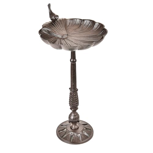 Heavy Duty Cast Iron Tall Bird Bath J4857