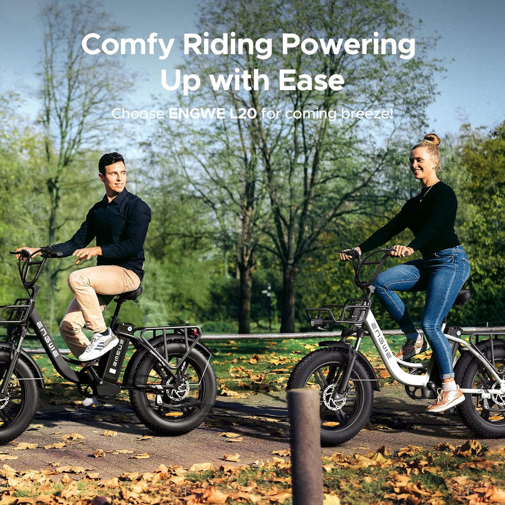 Electric Bike with 20 * 4.0" Fat Tire, 48V13Ah Battery, 7-Speed Gear, Front Suspension (Black) G92900