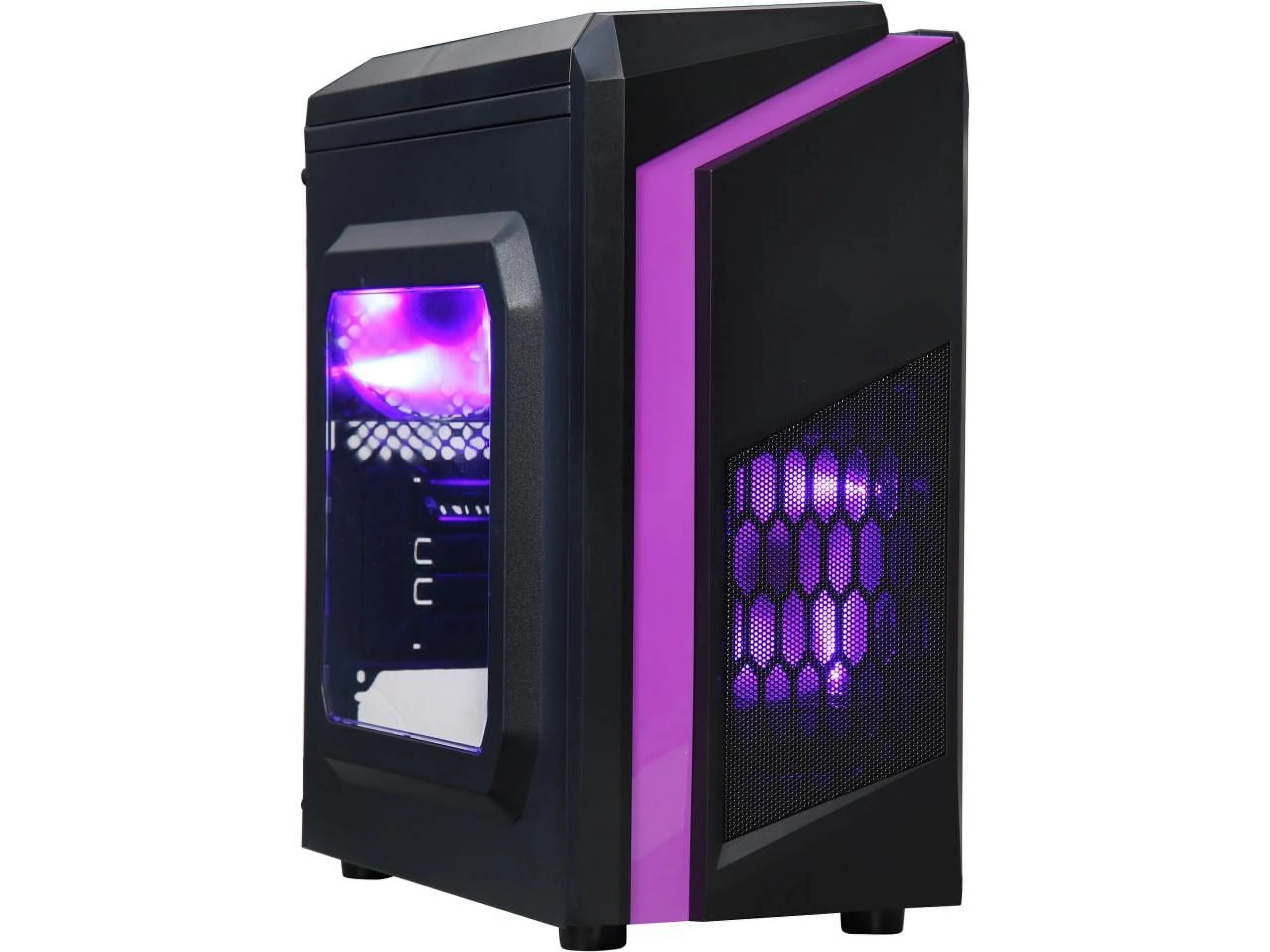 Black SPCC Micro ATX Mini Tower Computer Case P452280
