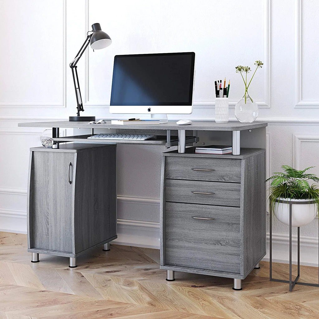 Gray Small Computer Desk X27993
