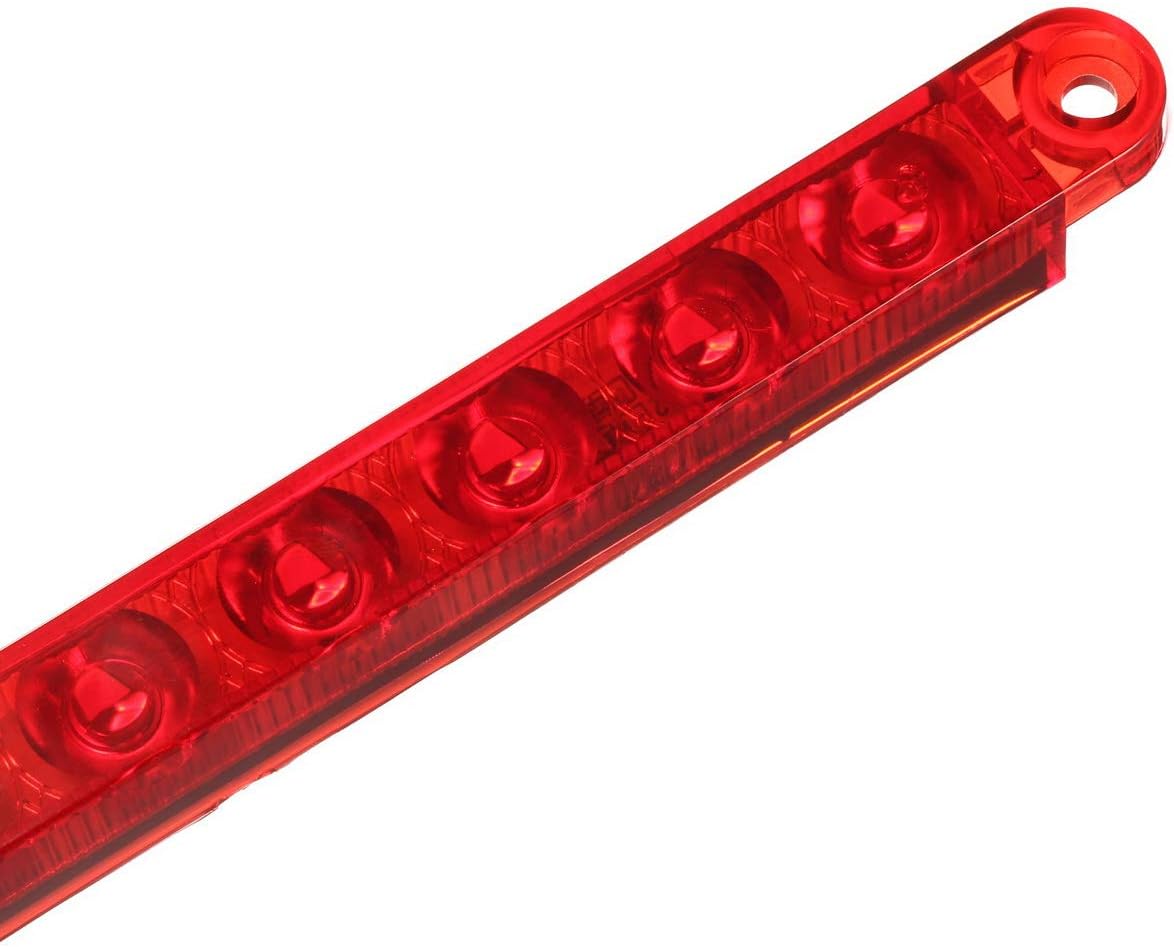 2Pcs 12" 15 LED Red Trailer Truck Identification Light Bar T964