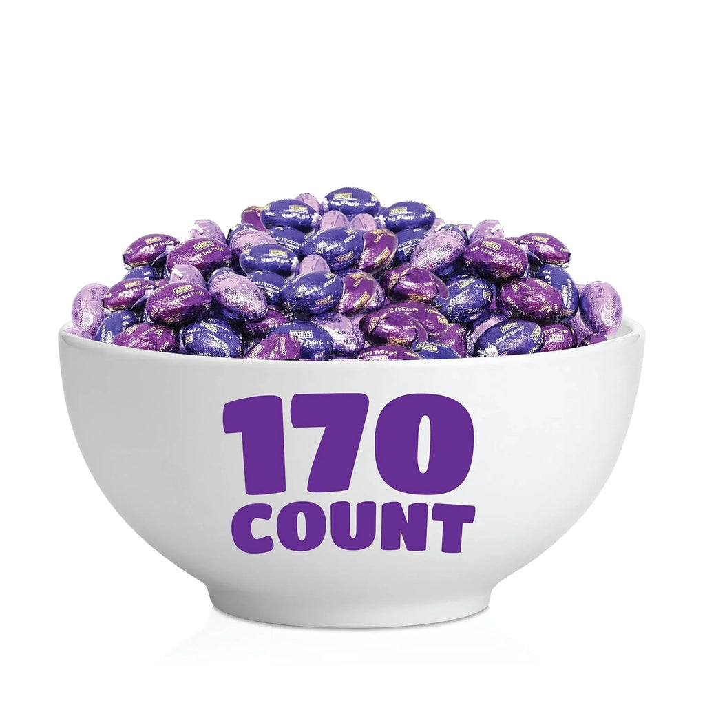 Purple Foil Chocolate Mini Eggs Candy, 2 Pounds P44973