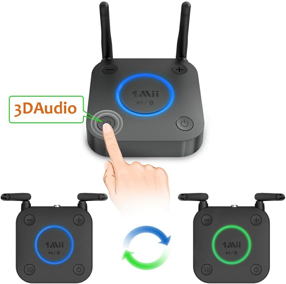 Bluetooth 5.0 Receiver with Optical RCA AUX 3.5mm Coaxial Pack of 2 O427