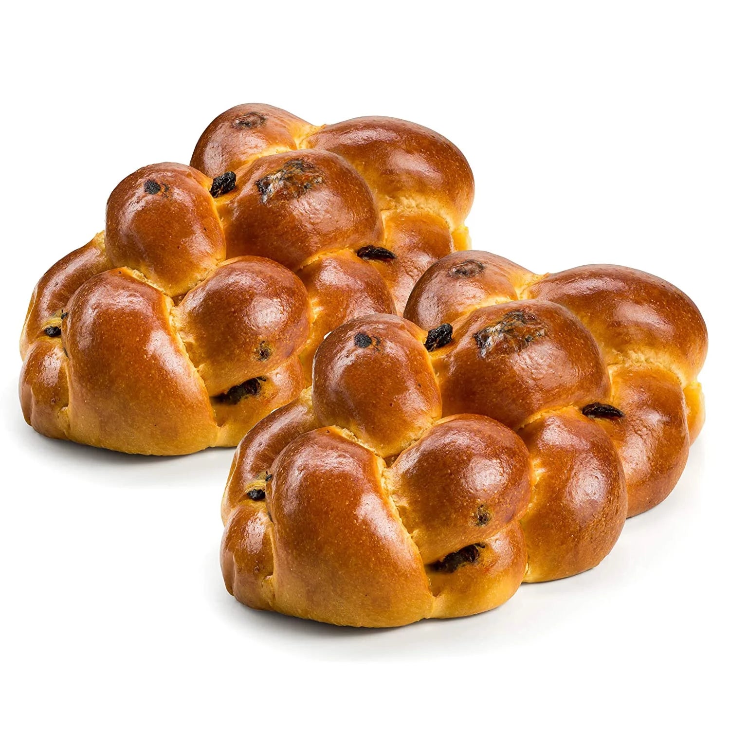 Raisin Challah Bread 16 Ounce 2 Braided Per Pack Y704