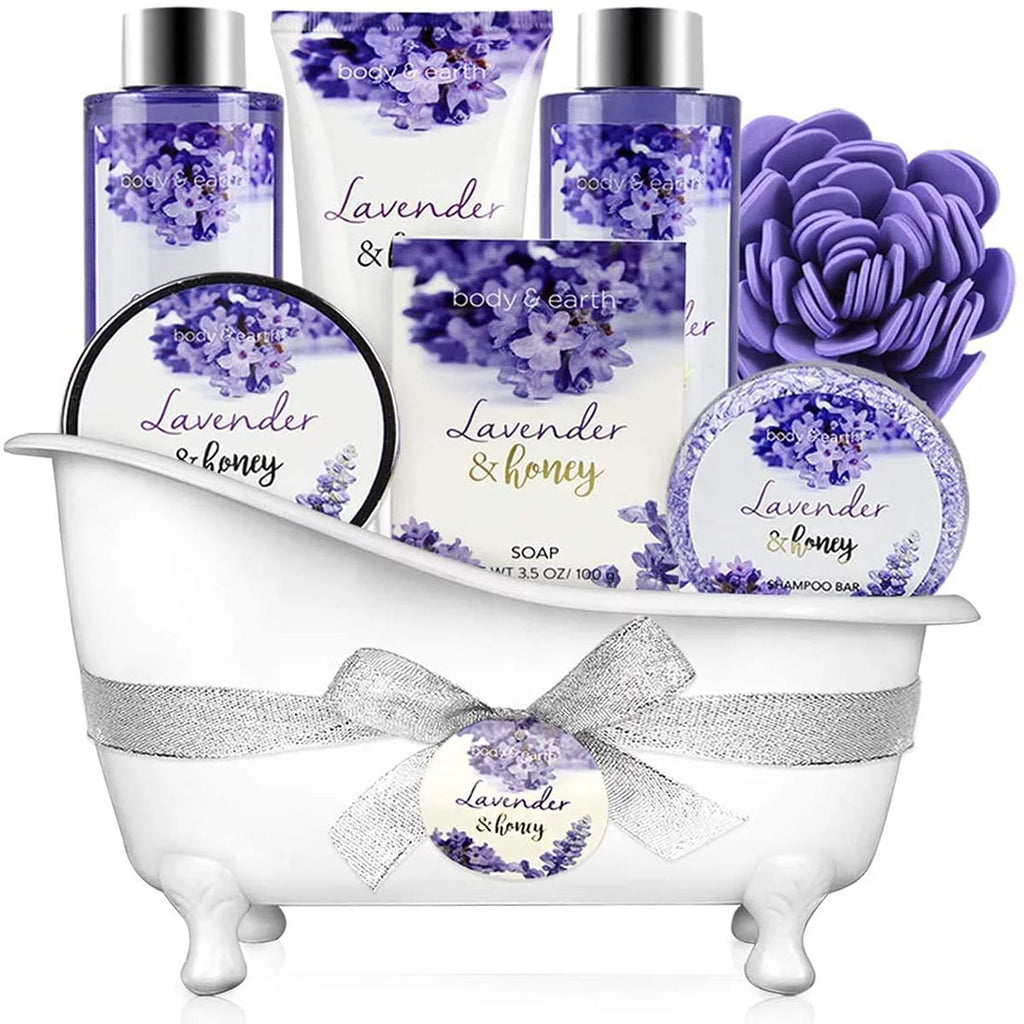 8 Pcs Lavender and Honey Spa Gift Sets O112249