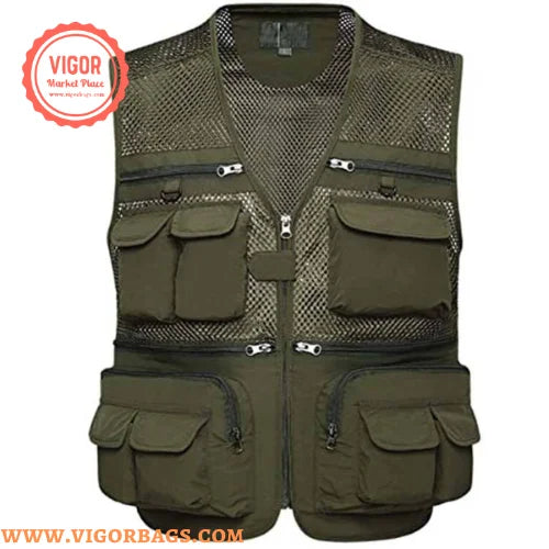Multi Pockets Cargo Vest Jacket G62144