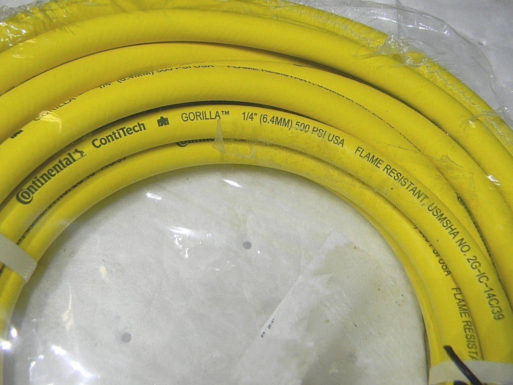 1/4x22 NPT Male Yellow Nitrile Rubber Industrial Hose S465153