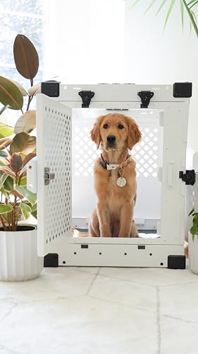 Gray 40" Collapsible Aluminum Dog Crate K478