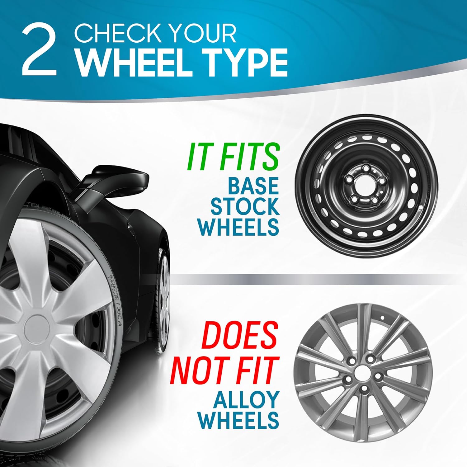 4 Pack 15 inch Hubcaps Wheel Covers P11946