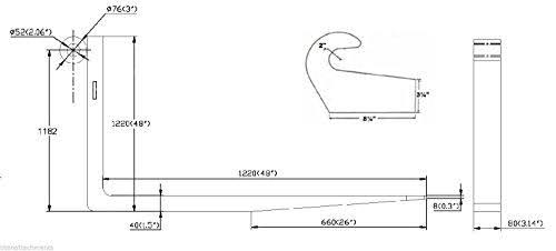 48x22 Pin Type Pallet Forks G8688